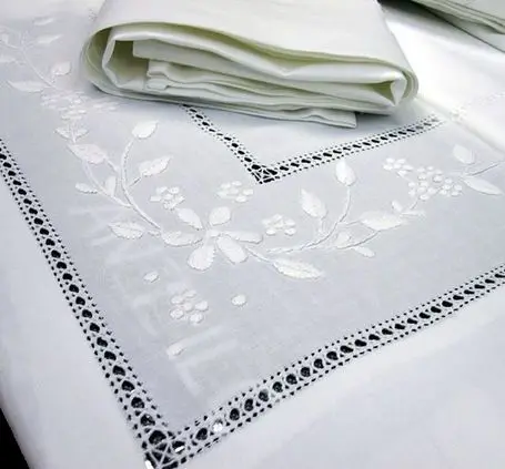 Hemstitch collecction bed sheet from Embroidery Viet Nam