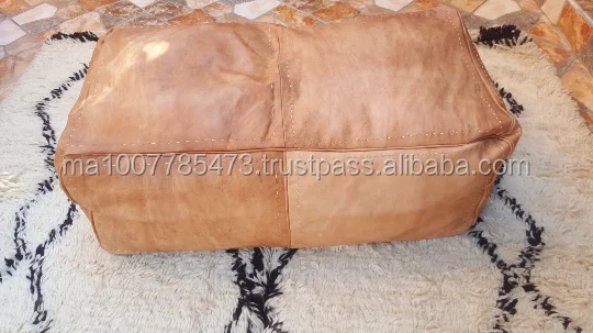 leather poufs