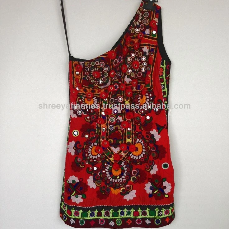 Индийское цыганское зеркало banjara, рабочее платье ручной работы