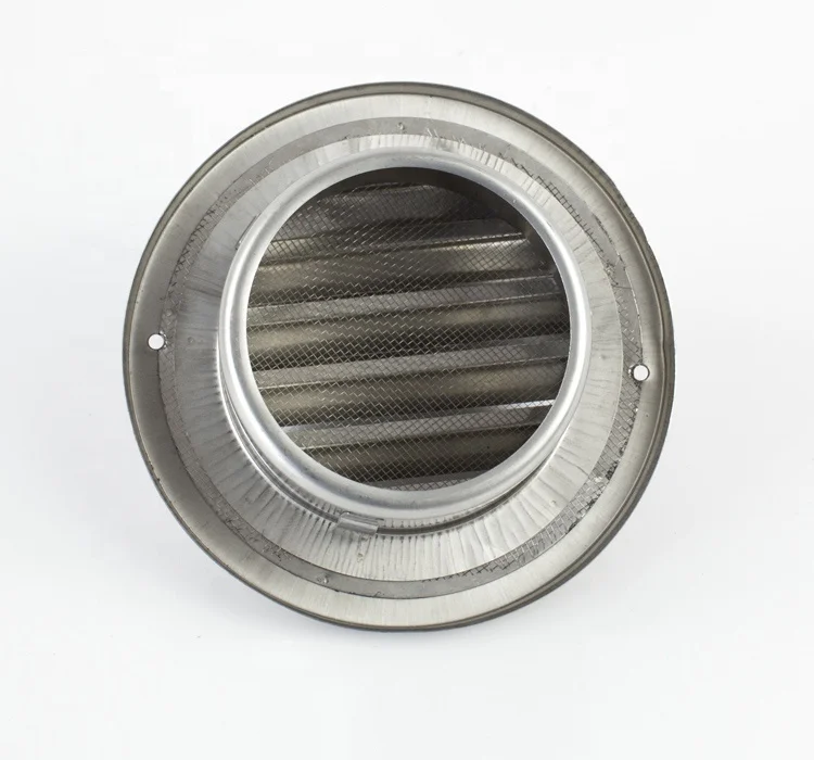 Round ventilation external air louver
