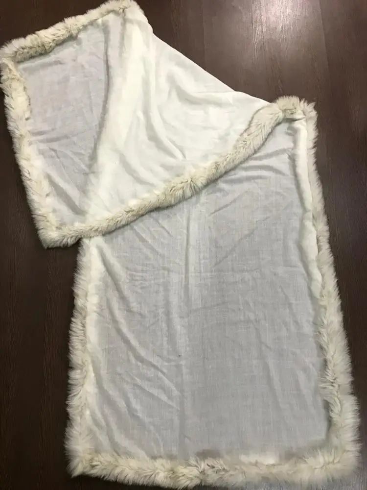 Cashmere Scarf with Fox Fur shawl ladies fur scarf winter shawl with fox fur high fashion  women scarf ladies shawl