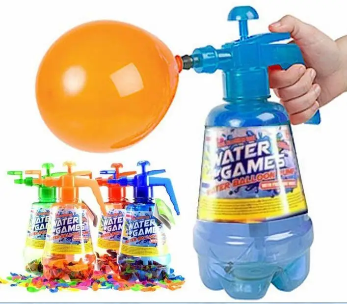 2021 Hot Sale Toys the Only Factory Can Passed All EU TESTING En71-12 Summer Water Toys Balloons Pump Bottle with 100 Balloons
