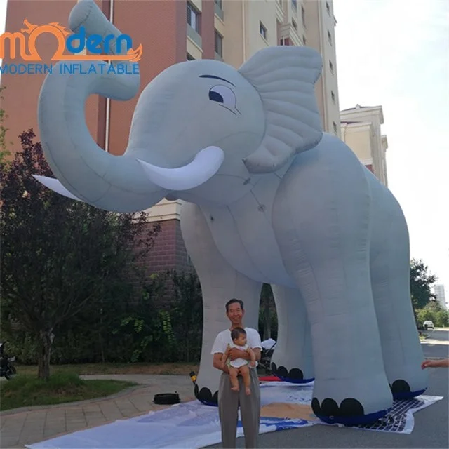 outdoor giant inflatable elephant cartoon animals model amusement park decoration