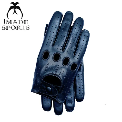 Мужские кожаные перчатки для вождения с закрытыми пальцами-черные, коричневые