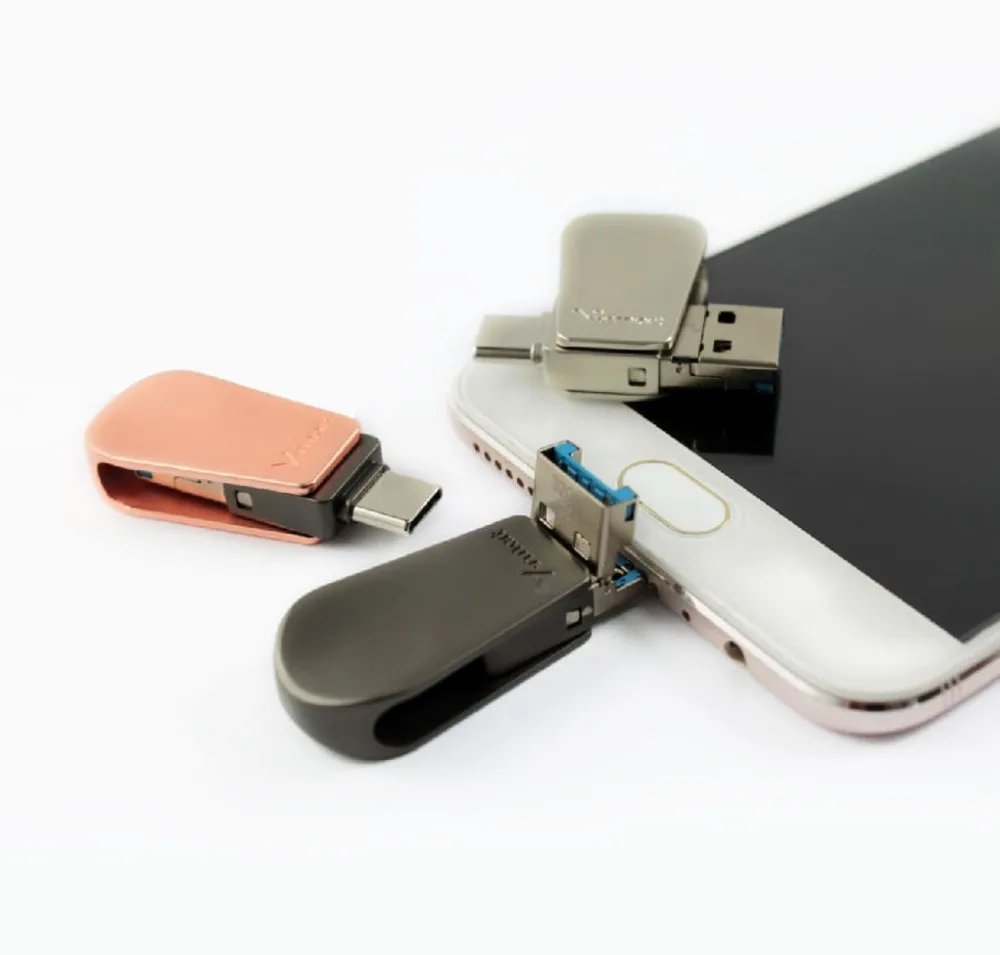  OEM металлический OTG Type C USB флэш-накопитель 16 ГБ 32 64 Гб 128