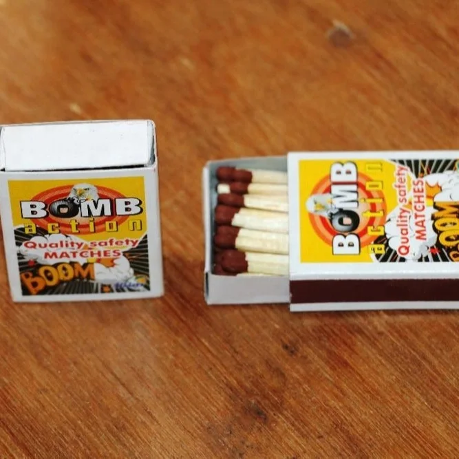 Extra long safety matches for fireplace
