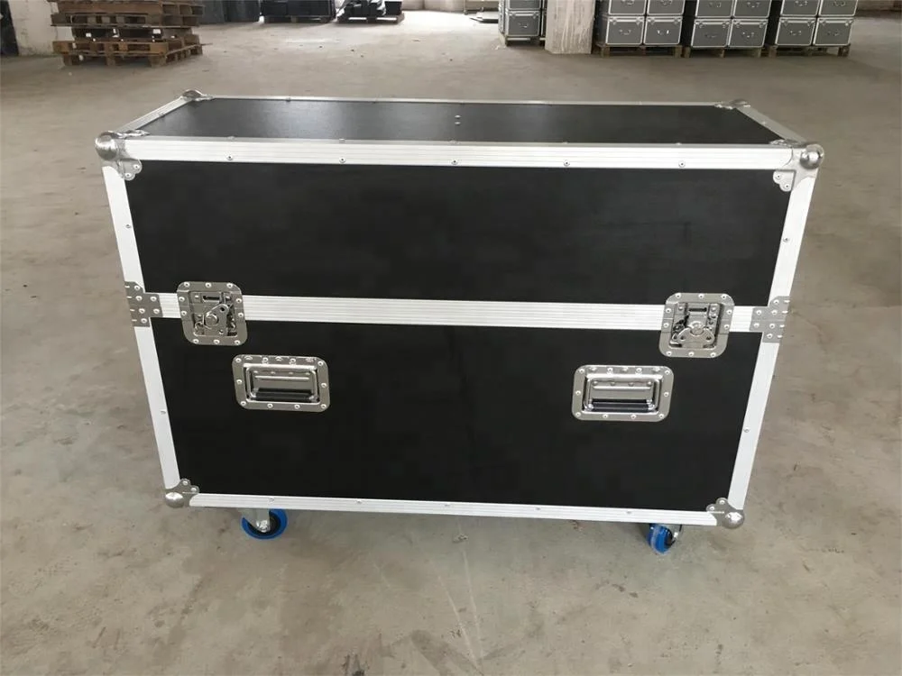 Road Rack Case with Slant Mixer Top and Casters Aluminum PAPDJ Pro