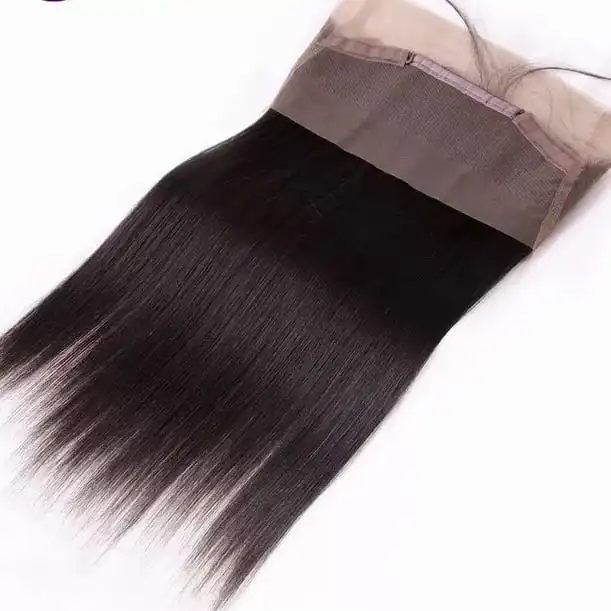 
Virgin Remy Indian Hair Silk Base Closure With Baby Hair 