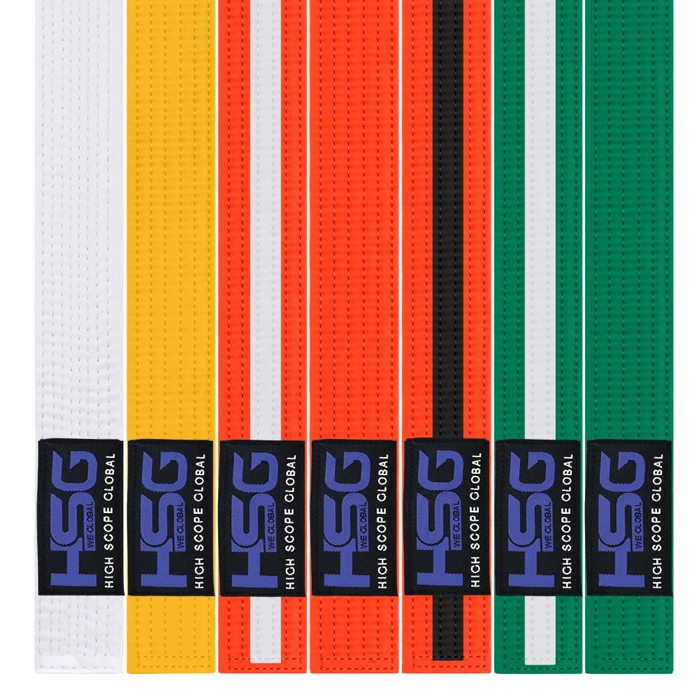 Jiu Jitsu Belt Kids Bjj Gi Belts 100% Cotton Martial Arts Ranking