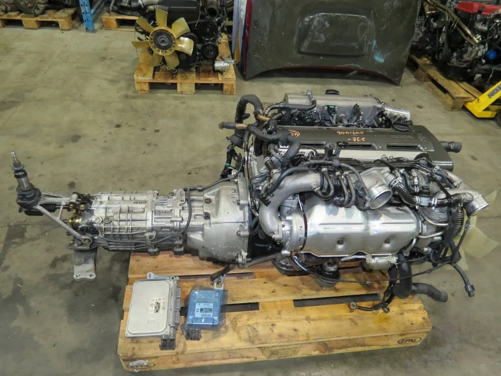 JDM 1JZGTE NON VVTi 2.5L Twin Turbo Engine Supra Chaser 2JZ R161 Trans