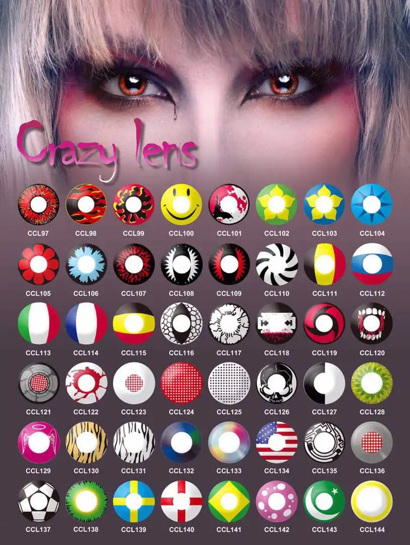 Freshtone Halloween cosplay crazy color contact lenses