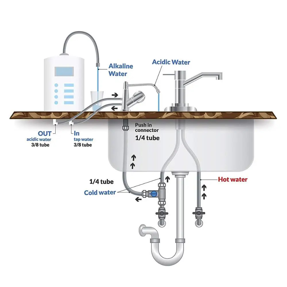 Chrome Plated kangen machine extra Faucet for all water ionizer machine