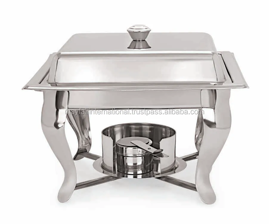 Catering Ware Buffet Ware Stainless Steel Rectangular Shape Food Warmer Chafing Dish With Cover