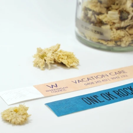 Event festival Wristband dupont TYVEK paper bracelet waterproof disposable tickets promotion club party supplies one time use