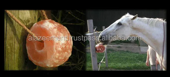 Himlayan Animal Licking Salt With Rope Organic Stone For Cattle & Dairy Animals for Health & Nutrition with Trace Minerals