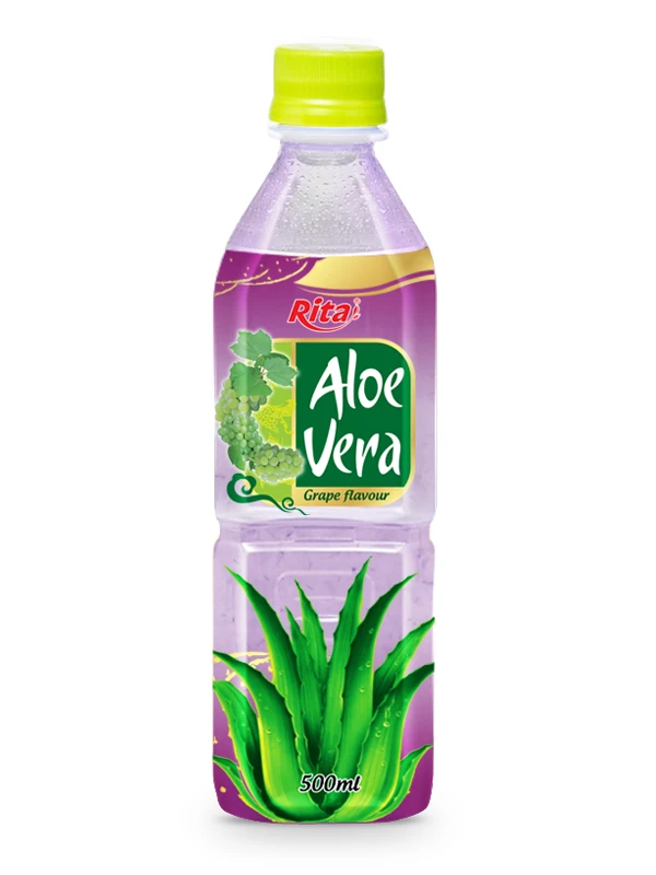 500ml Pet Bottle Raspberry Flavour Aloe Vera Drink Vietnam Natural Provide Vitamins Minerals Amino Acids And Antioxidants
