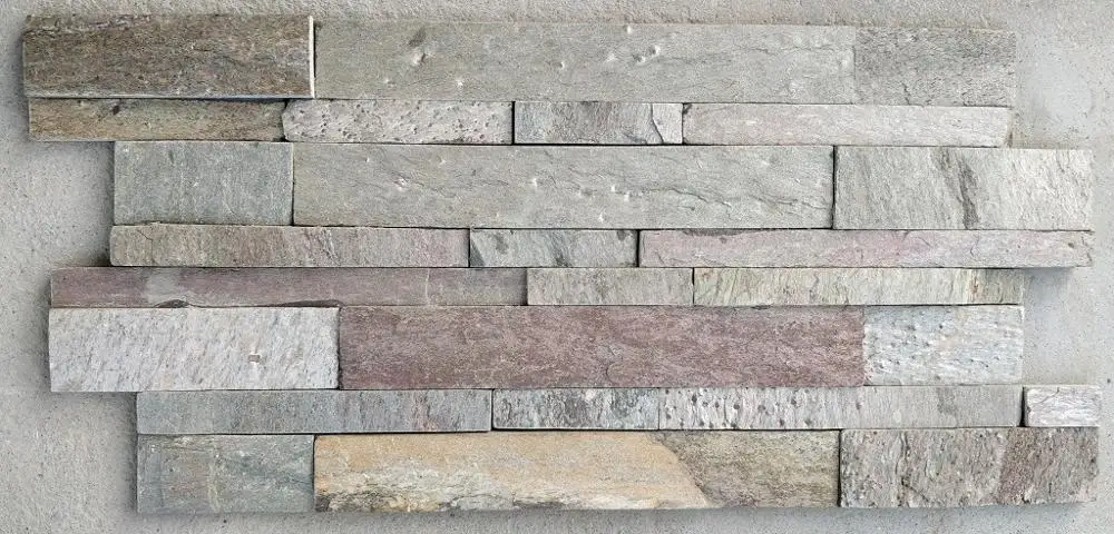Indian Golden Slate Ledge Stone Stack Wall Cladding Panels Decorative Exterior Interior Culture Wall Cladding Stone Natural