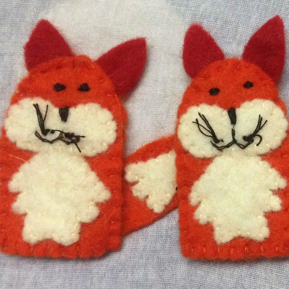 For Whole Sale/fair Trade Finger Puppet Set Children Bag, Baby Products Shoes HWH-AC10 NP Felt Finger Puppet/hand Made Woolen