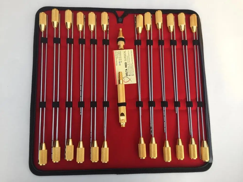 Threaded Fitting Liposuction Cannulas with Handle