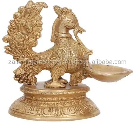 Медная подставка для птиц diya, религиозная масляная лампа, духовный домашний декор, 8 дюймов