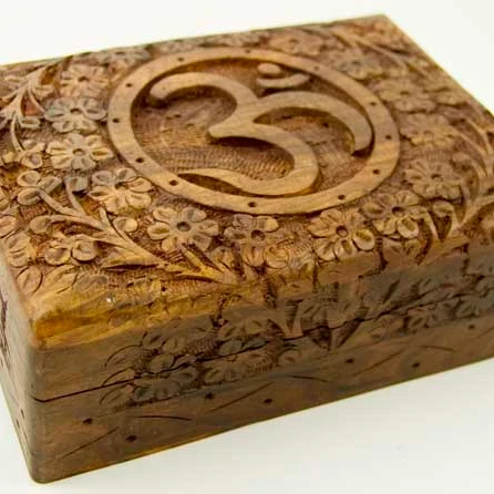 Wooden Engraving Om