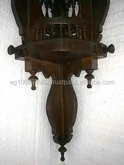 W61 антикварная Арабская настенная угловая консоль с двойной полкой