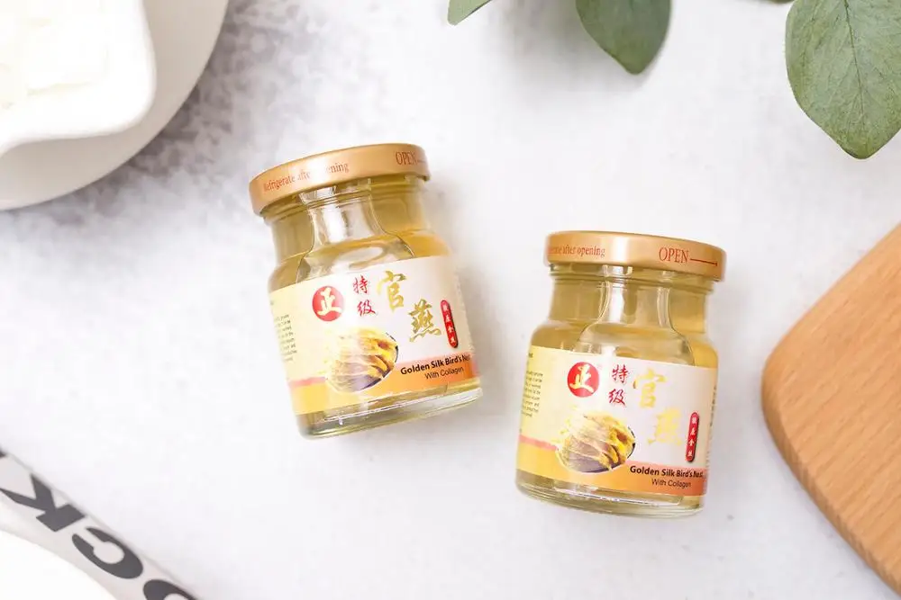 
ZTP Golden Silk Edible Bird Nest For Sale With Collagen 
