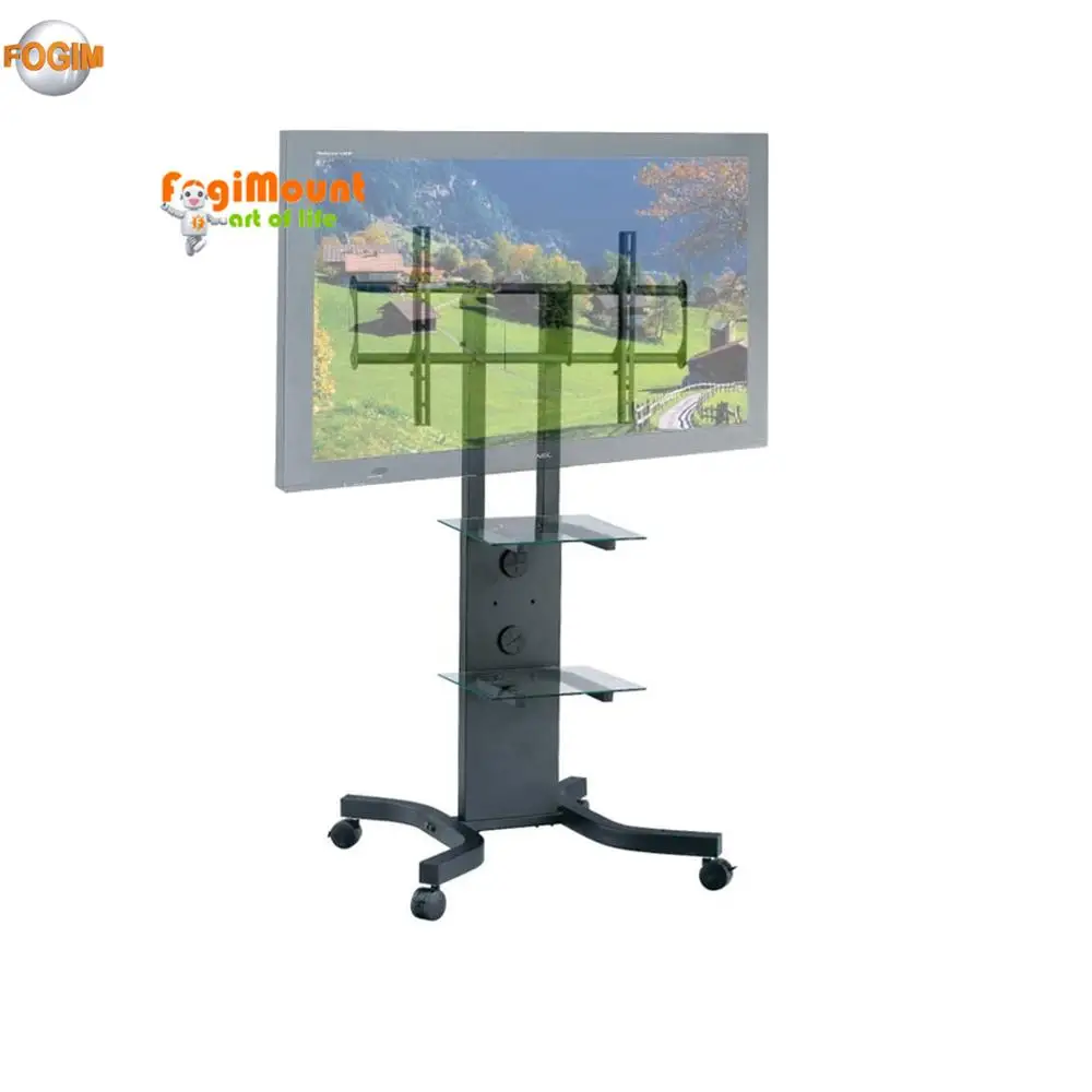 
Mobile Movable LCD TV Stand Universal Plasma TV Stands with Castors & Tray for 32~50