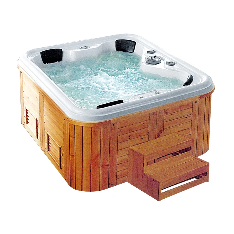 K-8982 акриловая черная Гидротерапия, струйная ванна, джакузи, гидромассажная Ванна, открытый спа