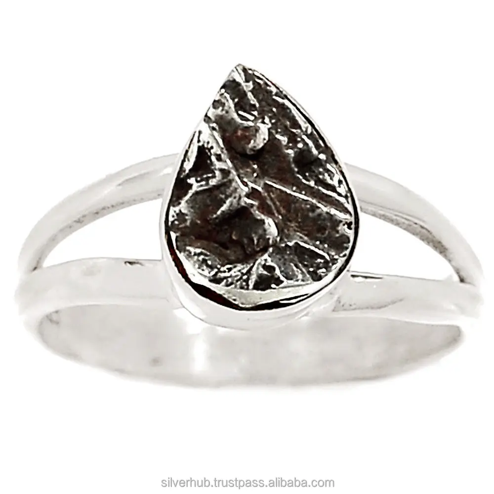 Unique 925 Sterling Silver Meteorite Campo Del Cielo Handmade Ring Jewelry (50035899776)