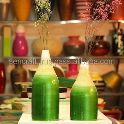 
spun bamboo vase; decorative vase, spun bamboo vase, Home decorative; bamboo lacquer vase 