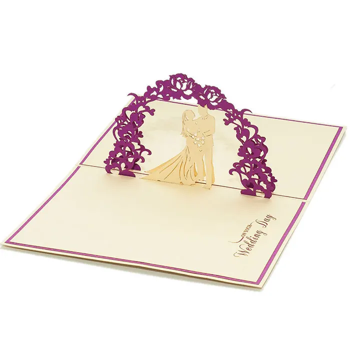  Открытка для вплывающих свадебных пар приглашение на поздравительную открытку OEM индивидуальный дизайн Быстрая доставка топ оптовая продажа