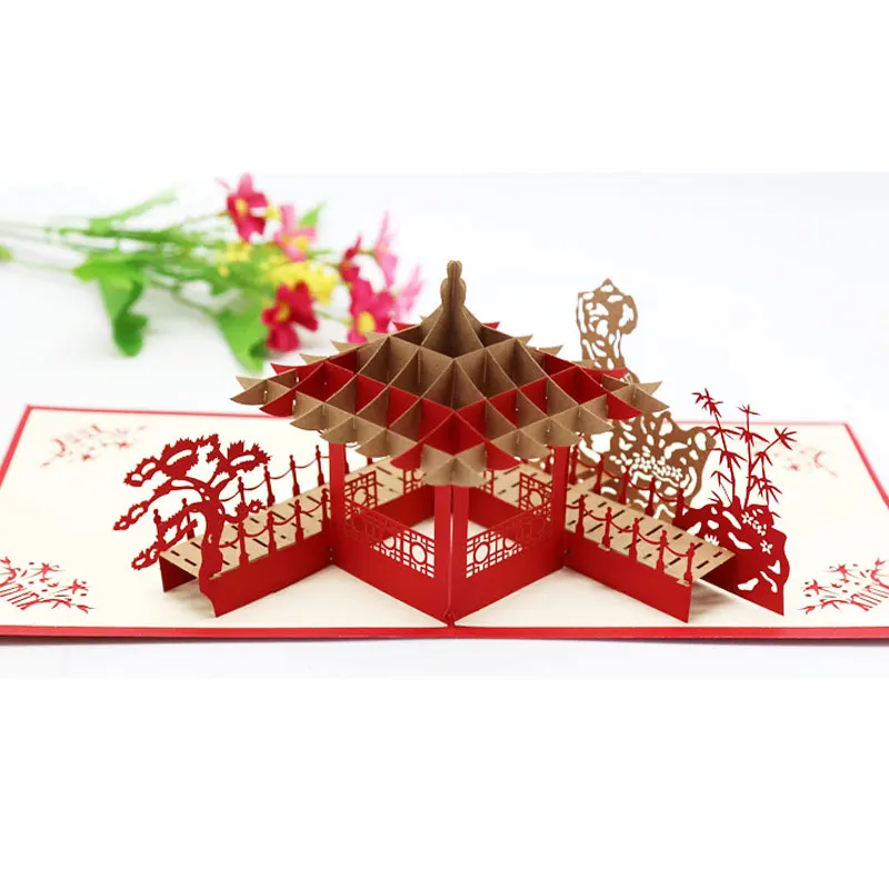 Borun 3D Pop Up Greeting Cards Magic Fairy Birthday Halloween Children Day Christmas Postcard Gift