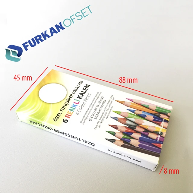 High Quality-Colored Pencils Boxes Mini Pen Promotion Case Product Design Printed School Pencil Box Company Promotion Pencil