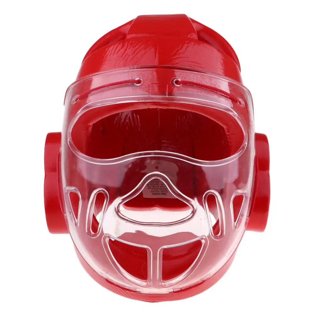 
Taekwondo Dipped Foam Sparring Head Guard Gear Double Mouth Guard 
