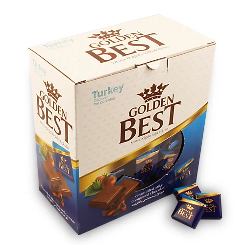 GOLDEN BEST MAJESTY NAPOLITEN FRUIT FLAVORED CREAM FILLING COMPOUND CHOCOLATE 10 GR. TURKISH HALAL