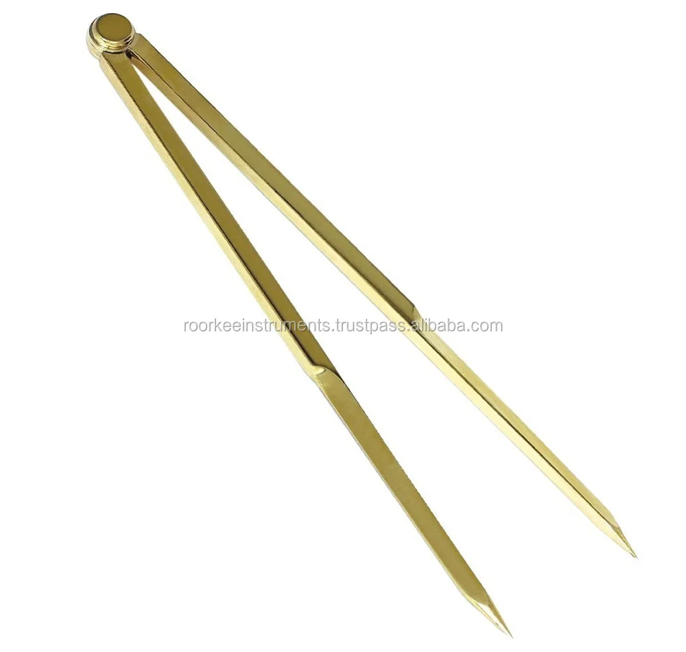 Vintage Navigation Straight Pattern Artist Divider Solid Brass Professional Long Solid Brass Drawing Tool