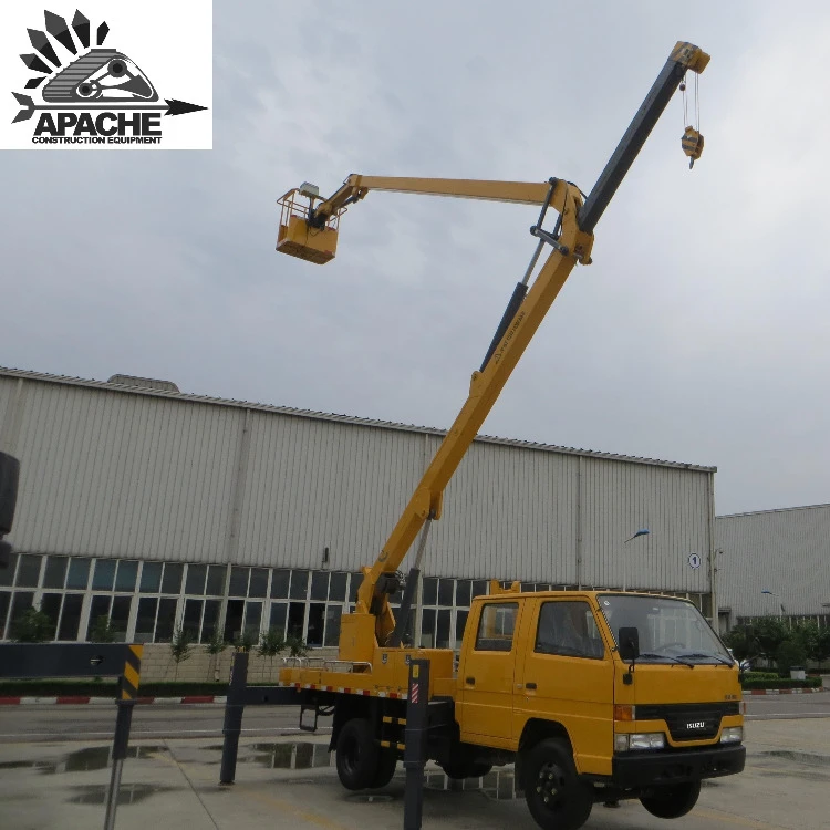 
Truck Mounted Aerial Platforms Manlift Cherry Picker With Lifting Boom Vehicle 