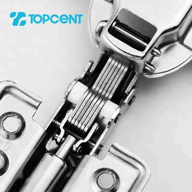 TOPCENT half-overlay soft close cabinet hydraulic furniture hardware concealed cabinet hinge