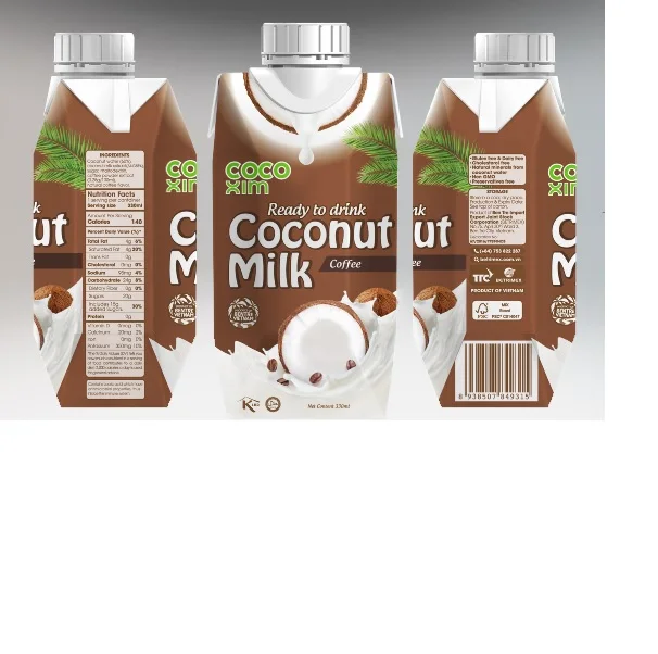 Chocolate Coconut Milk Drink 1000ml & 330ml - OEM Coconut Milk Drink Beverage Viet Nam Factory price