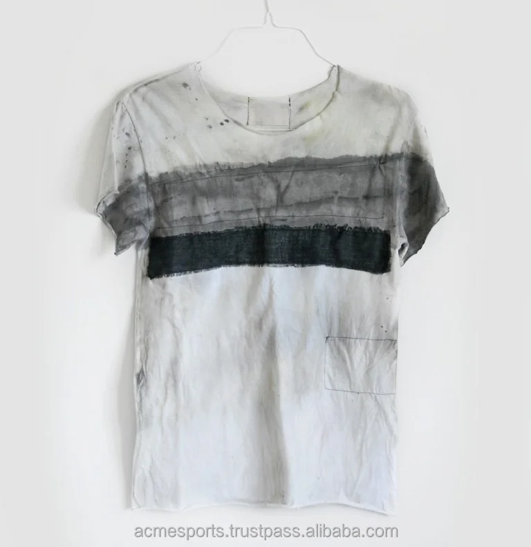 С эффектом потертости, топы, футболки, мужская проблемные Рип футболка с короткими рукавами