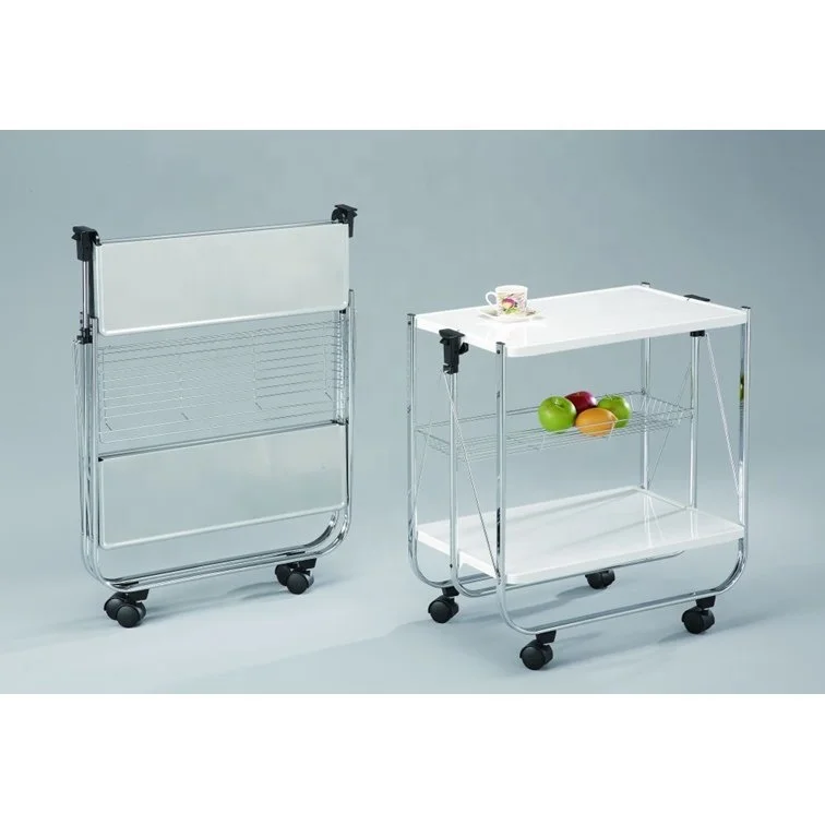 Hot sale folding kitchen trolley cart