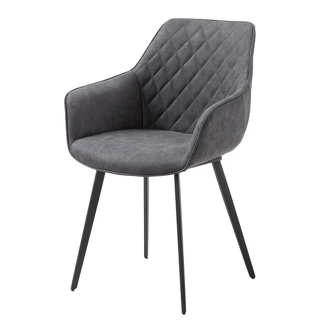 Классический дизайн, промышленный стиль, железный и бархатный стул