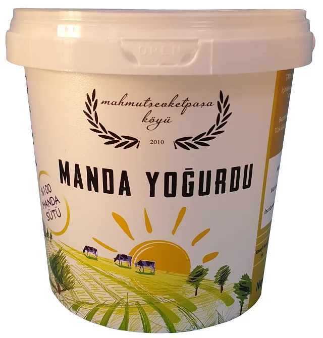 Пластиковое ведро для йогурта объемом 1 литр круглая пищевая упаковка на 40 унций с ручками полипропиленовый пищевой материал индивидуальный цвет