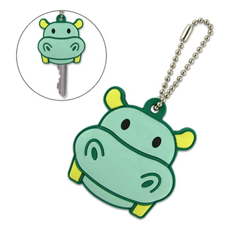 Custom Cartoon Character Flashlight Keychain PVC Key Cover