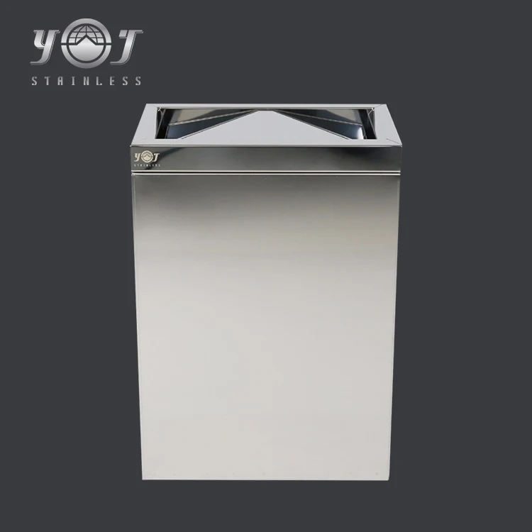 Household Stainless Steel Covers Garbage Trash Bin Stand
