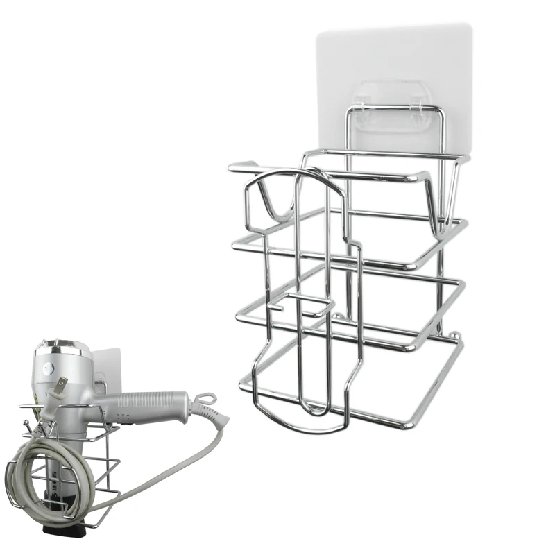 Practical hair dryer storage rack