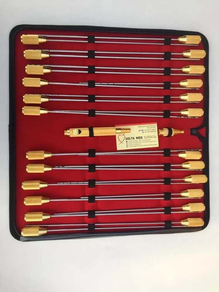 Threaded Fitting Liposuction Cannulas with Handle