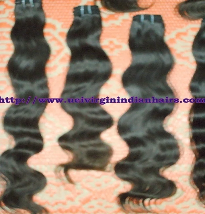  100% храмовые Необработанные индийские натуральные волосы