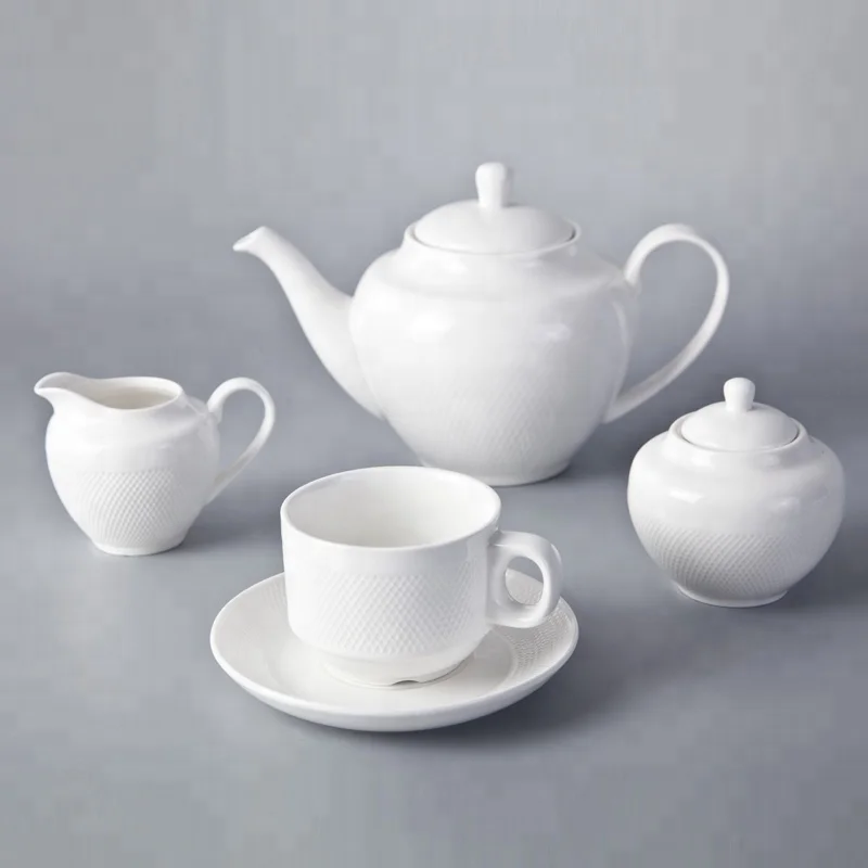 Customizable Hotel Elegant White Porcelain Dinnerware Sets